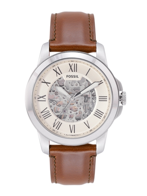 

Fossil Men Cream-Coloured Analogue Watch ME3099