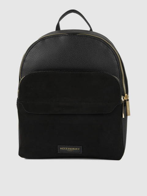 

Accessorize Women Black HENRIETTA Textured Backpack