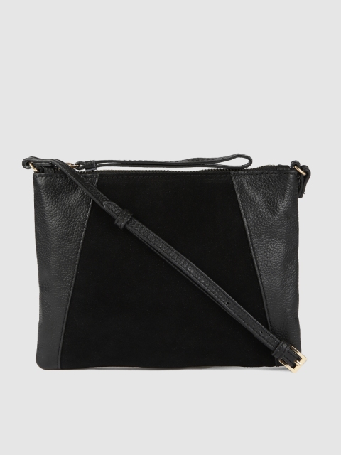 

Accessorize Black SOPHIE Textured Leather Sling Bag