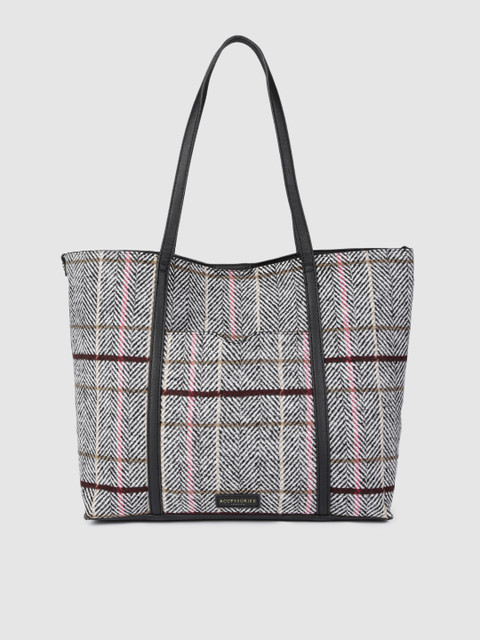 

Accessorize Grey Striped Shoulder Bag