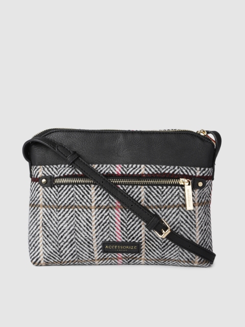 

Accessorize Multicoloured ELLY Striped Sling Bag, Multi