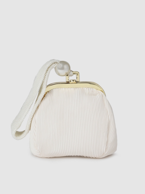 

Accessorize White Embellished Clutch