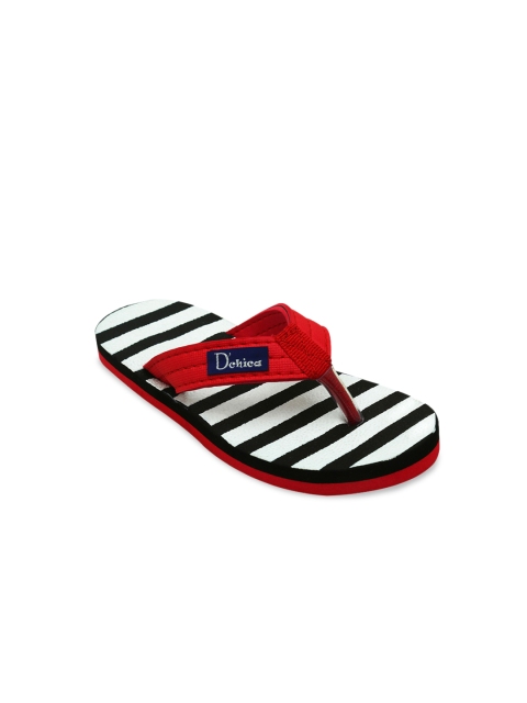 

Chica Kids White & Black Funky Mismatch Print Thong Flip-Flops