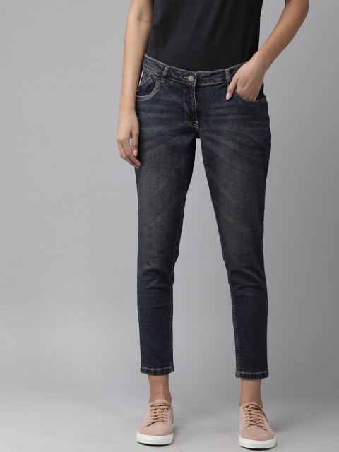 

Park Avenue Women Blue Super Skinny Fit Mid-Rise Clean Look Stretchable Jeans