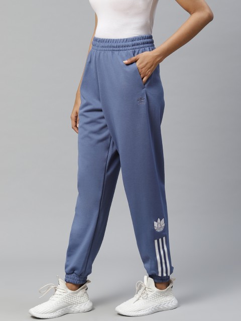 

ADIDAS Originals Women Blue Solid Sustainable 3D Trefoil Joggers