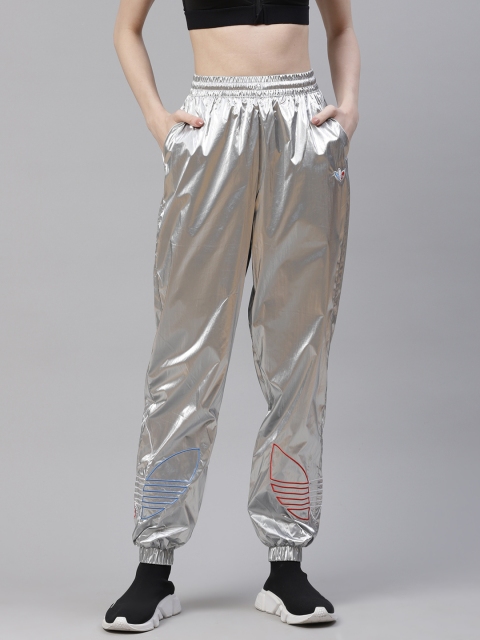 

ADIDAS Originals Women Silver-Toned Adicolor Tricolor Japona Track Pants