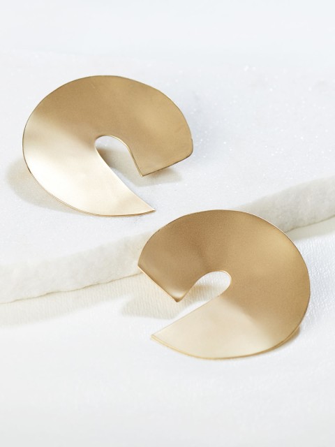 

Runway Ritual Gold-Plated Contemporary Drop Earrings