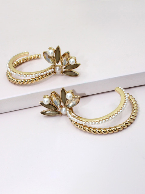 

Runway Ritual Gold-Plated Contemporary Drop Earrings