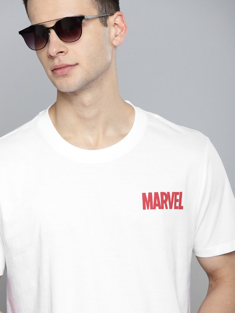 

Kook N Keech Marvel Men White Marvel Cotton T-shirt
