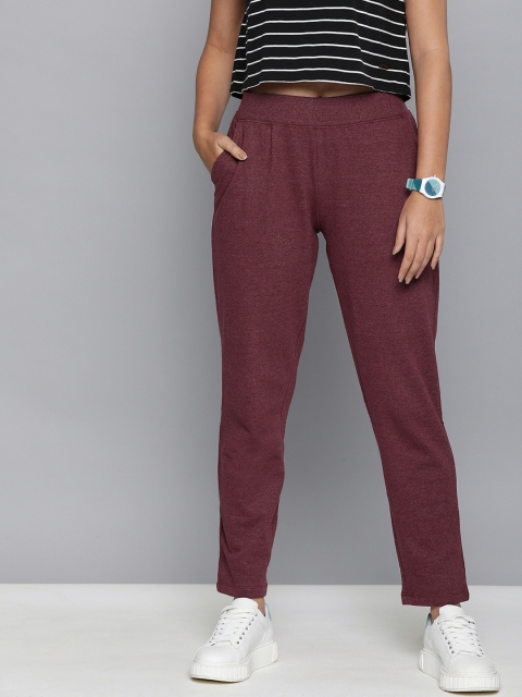 

Kook N Keech Women Maroon Melange Effect Track Pants