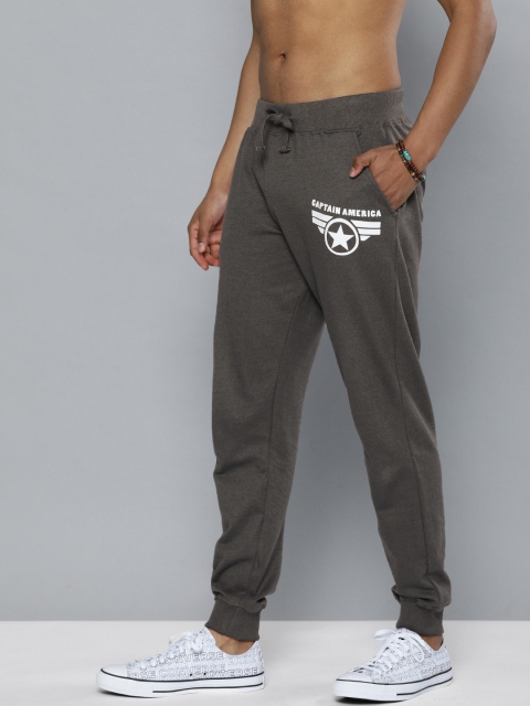

Kook N Keech Marvel Men Charcoal Grey & White Printed Jogger