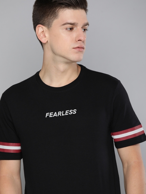 

Harvard Men Black Pure Cotton T-shirt