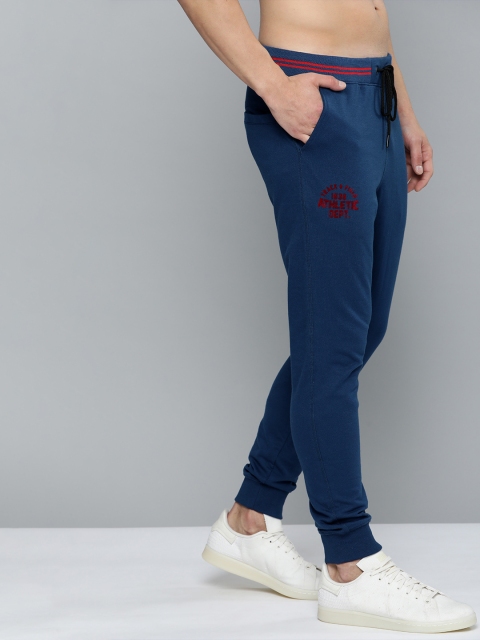 

Harvard Men Blue Solid Joggers