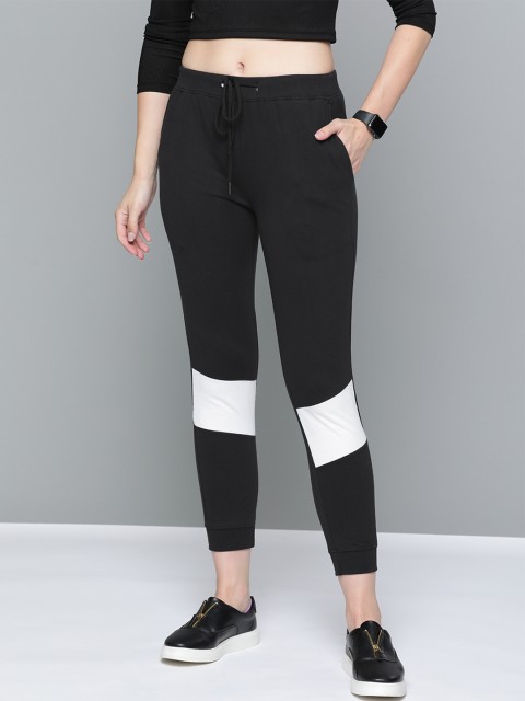 

Harvard Women Black Solid Pure Cotton Joggers