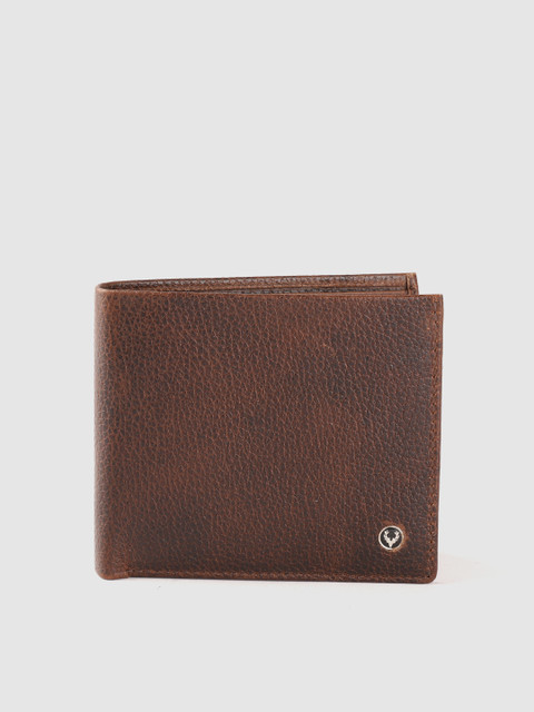 

Allen Solly Men Coffee Brown Solid Leather Two Fold Wallet