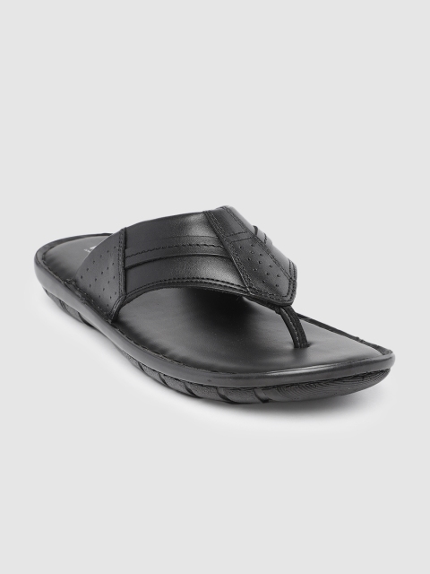 

Ventoland Men Black Leather Sandals