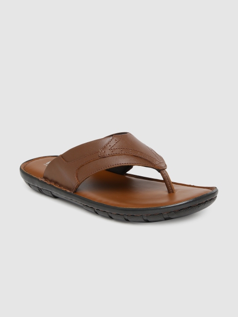 

Ventoland Men Tan Brown Leather Sandals