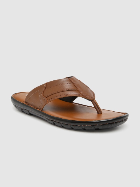 

Ventoland Men Tan Brown Leather Sandals