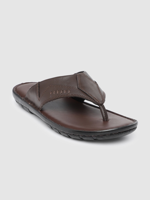 

Ventoland Men Brown Solid Leather Comfort Sandals