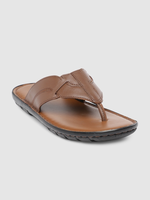 

Ventoland Men Tan Brown Leather Sandals