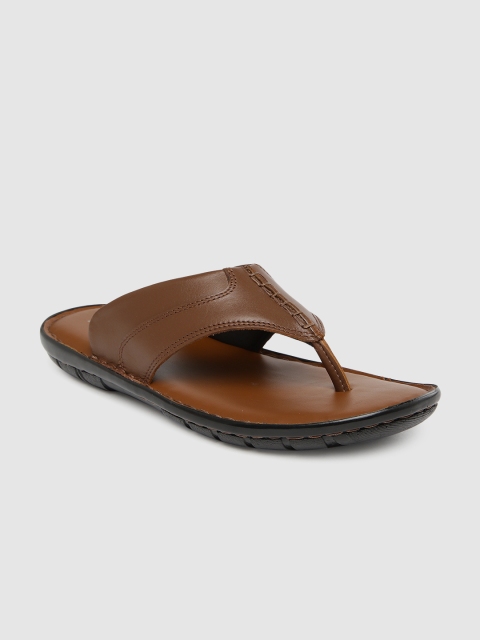 

Ventoland Men Tan Brown Leather Sandals