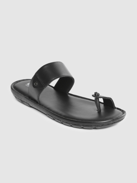 

Ventoland Men Black Leather Comfort Sandals