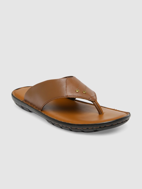 

Ventoland Men Tan Brown Leather Sandals