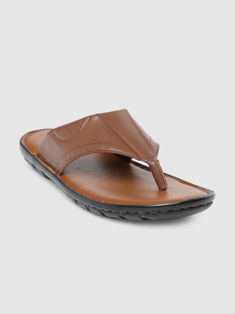 

Ventoland Men Tan Brown Leather Sandals