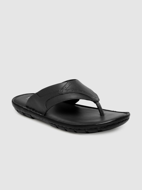 

Ventoland Men Black Leather Sandals