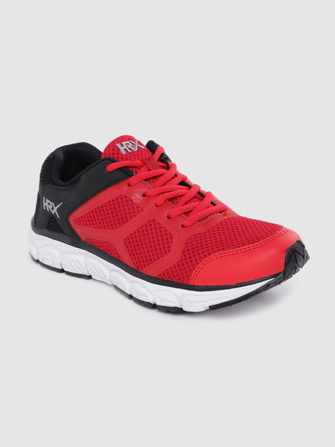 

HRX by Hrithik Roshan Men Red & Black Colourblocked Road Running Shoes