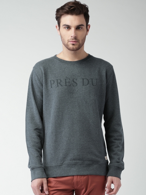 

SELECTED Charcoal Grey Printed Sweatshirt