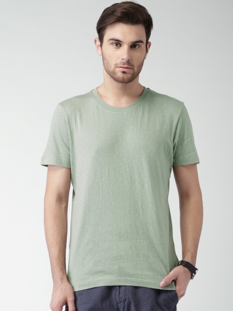 

SELECTED Green Printed T-shirt