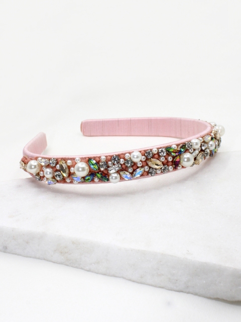

Runway Ritual Pink Embellished Hairband
