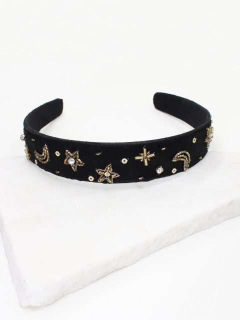 

Runway Ritual Girls Black Embellished Hairband