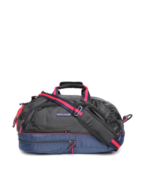 

Tommy Hilfiger Unisex Black & Blue Duffel Bag