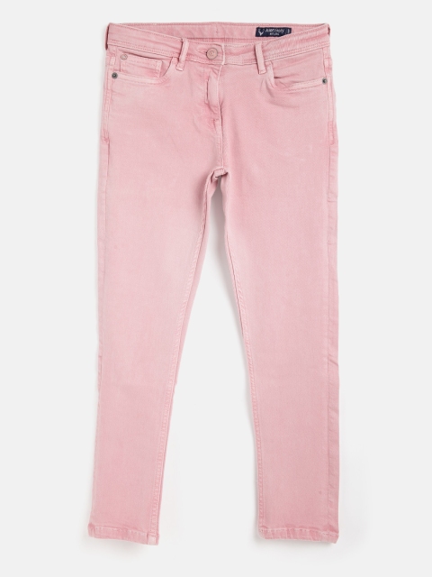 

Allen Solly Junior Girls Pink Cotton Regular Fit Stretchable Jeans