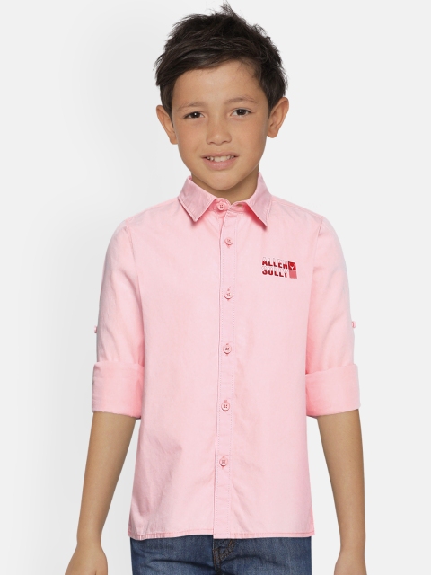 

Allen Solly Junior Boys Pink Boxy Printed Pure Cotton Casual Shirt