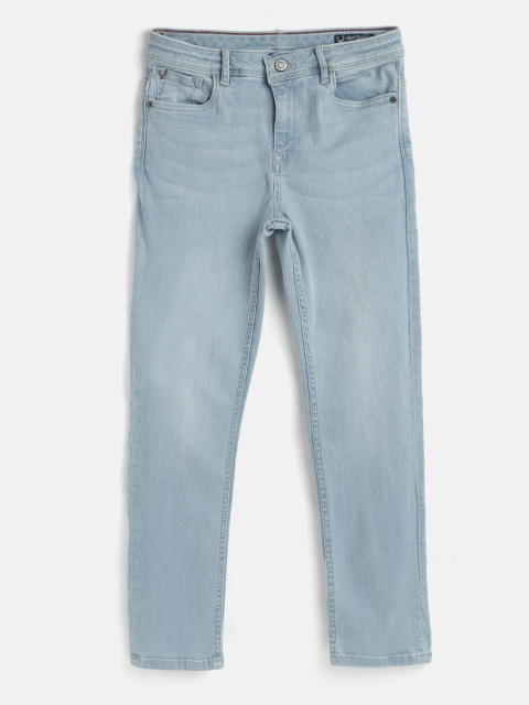 

Allen Solly Junior Boys Blue Cotton Regular Fit Light Fade Jeans