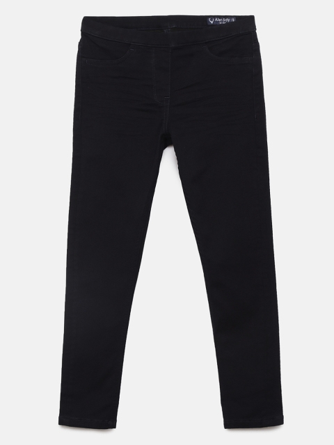 

Allen Solly Junior Girls Navy Blue Slim Fit Mid-Rise Clean Look Jeans