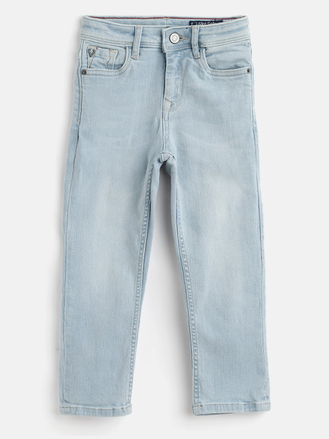 

Allen Solly Junior Boys Blue Cotton Regular Fit Light Fade Jeans