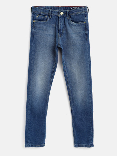 

Allen Solly Junior Boys Navy Blue Skinny Fit Light Fade Stretchable Cotton Jeans