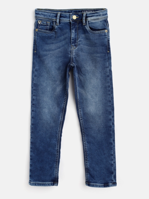 

Allen Solly Junior Boys Navy Blue Cotton Faded Mid Rise Jeans
