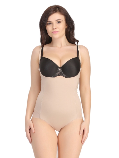 

Clovia Nude-Coloured Body Suit With Detachable Straps SW0014P24