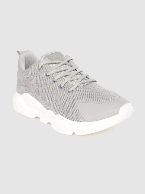 

Crew STREET Men Grey Woven Design Running Shoes