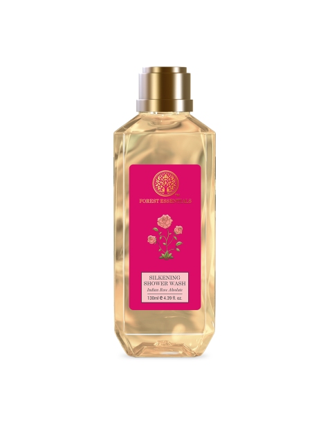 

Forest Essentials Silkening Shower Wash Indian Rose Absolute 130ml, Pink