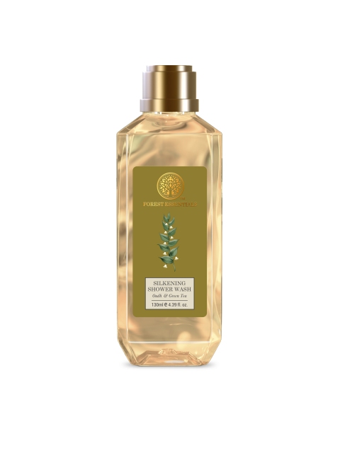 

Forest Essentials Silkening Shower Wash Oudh & Green Tea 130ml, Olive