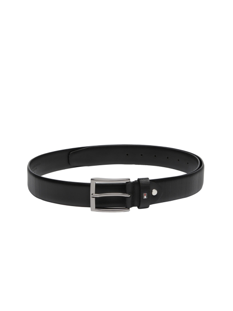 

Tommy Hilfiger Men Black Solid Leather Belt