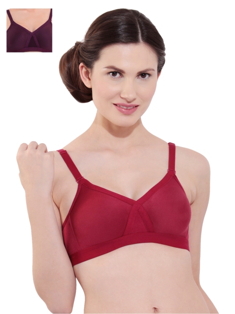 

Floret Pack of 2 Full-Coverage Bras F20550, Maroon