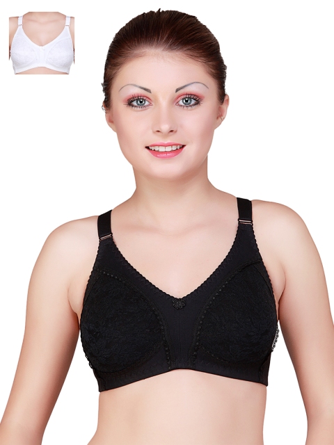 

Floret Pack of 2 Full-Coverage Bras, White