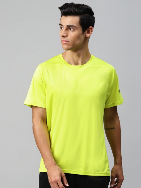 

ADIDAS Men Fluorescent Green Solid Freelift Ultimate Aeroready Sustainable Sports T-shirts